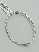 925 Serling Silver Ippolita Hammered Oval Moon Stone Bangle