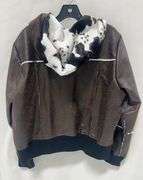 Stylish Brown Jacket with a Cozy Hood