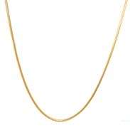 Silky Smooth 14K YG 16" Snake Style Necklace