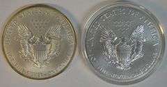 2 Special Gem BU 'Colorized' $1 Silver Eagles from 2008 & 2014