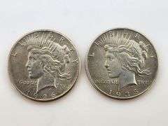 1926 & 1935 Silver Peace Dollars