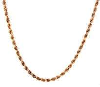 Sturdy Estate 14K YG Rope Necklace