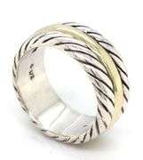 David Yurman 2 tone cable classic wedding ring