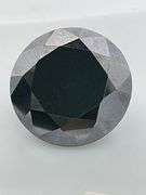 certified 6.19 carats black moissanite
