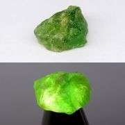 Collectors alert! Rare 16.30ct uncut apple green Mali Garnet!
