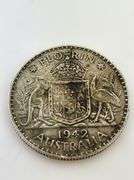 1942-S Australia Florin, Sterling Silver