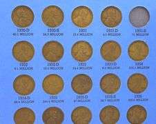 Fairly Complete 1909-1940 Lincoln Cent Set