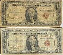 Two 1935 A Hawaii Emergency Issue $1 Silver Certificates
