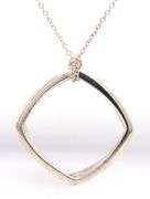 Tiffany & Co Frank Gehry square Torque necklace