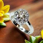 Beautiful 3.25 Ctw White Fire Moissanite Ring