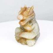 Intricately carved 61.55ct Dragon cut from pure Sapphire! Untreated!