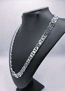 Large 77.4 Gram .925 Sterling Silver Plated Mariners Link Necklace