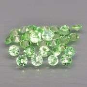 Rare collectors 2.40ct untreated spring green Tsavorite set!