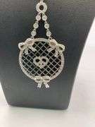 CERTIFIED 18K WHITE GOLD DIAMOND NECKLACE