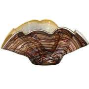 16"W Victoria Bella Glass Coco Bowl