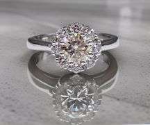 Beautiful 3.25 Ctw White Fire Moissanite Ring