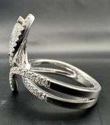 18K White Gold Marquise Cut Diamond Ring of 1.60ct