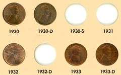 5 Nice original Uncirculated Lincoln Cents 1930 to 1933-D