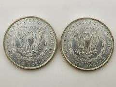 (2) 1890-O Morgan Silver Dollars