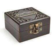 Antique-Style Brass Nautical Compass with Rosewood Box