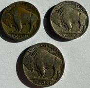 1914 S 1917 D 1921 Buffalo Nickels