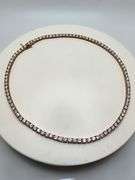Unbelievable! 61.3 CTTW Lab Diamond Riviere Necklace in  14KT Rose Gold