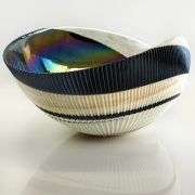 Murano Glass Large 17" Shell Decorative Bowl, Made in Italy