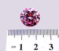 Huge 10 Ct Sparkling VVs1 Pink Lab Simulated Diamond Solitaire
