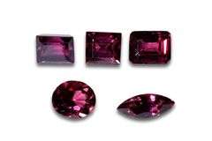 Sparkling Natural Rhodolite - Lot of 5