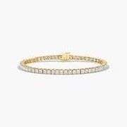 8.88 CTTW Lab Diamond Tennis Bracelet in 14KT Yellow Gold