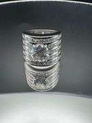 18K White Gold Round Brilliant Cut Diamond Ring of 6.90ct