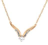 Pretty 14K YG 1/2 Ct. Diamond Necklace