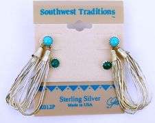 Carolyn Pollack Liquid Sterling Silver & Gemstone Earrings