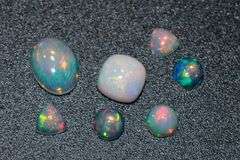 Natural Opal Cabochons - Lot of 7