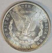 Blazing-white essentially Gem BU 1885-CC Morgan Silver Dollar