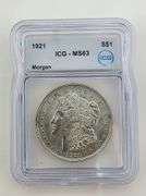 1921 Morgan Silver Dollar, ICG MS63