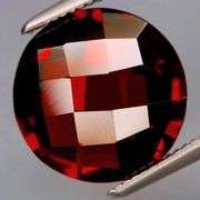Elegant 6.12ct Mozambique red untreated VS grade double cut Garnet