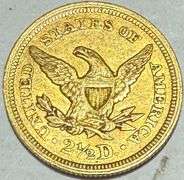 1850 US Gold $2 1/2 Liberty