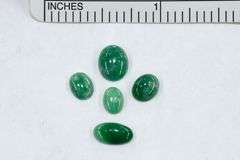 Burmese Jadeite Cabochons - Lot of 5