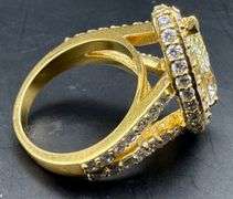 14K Yellow Gold Marquise Diamond Ring of 5.98ct