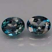 Glittering VS grade 4.65ct pair of London blue Topaz!