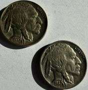 1936 1937 BU Buffalo Nickels