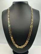 Sharp 42.8 Gram14K Yellow Gold Plate Mariners Chain Link Necklace