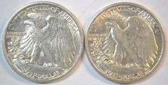 Flashy slider/BU 1941-S and 1945-S Walking Liberty Half Dollars