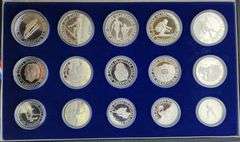 1984 National Bank Of Yugoslavia Olympic Silver Proof Coin Set