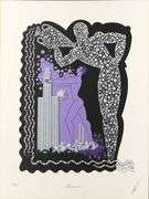 Erte "Aquarius" Serigraph Signed Limited Edition from The Zodiac Suite