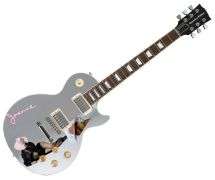 Lady Gaga Autographed "Joanne" Lp Cd Album Custom Graphics Electric Guitar ACOA