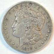 Attractive scarce 1878-CC Morgan Silver Dollar in upper end circ