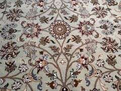 Fine Silk & Wool Kashan Rug 8x10