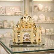 24K Gold Plated Castle with Crystals